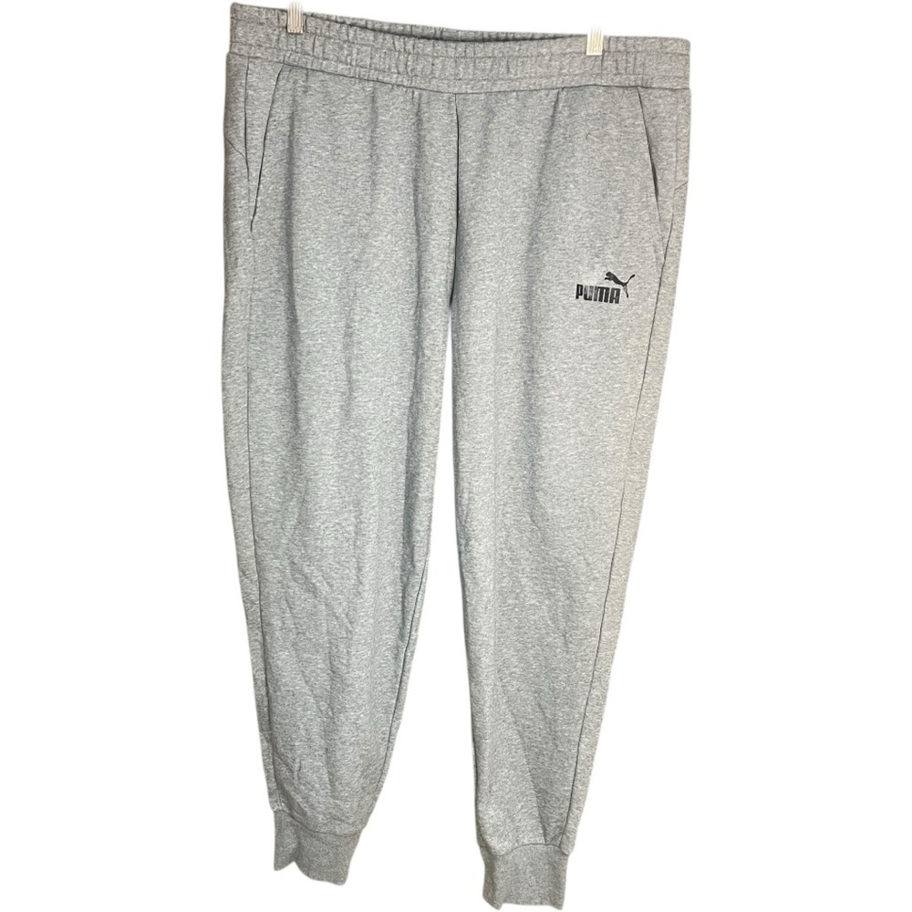 Puma Essentials Logo Sweatpants Joggers Gray